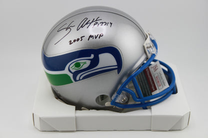 Shaun Alexander Seattle Seahawks Signed VSR4 Mini Helmet
