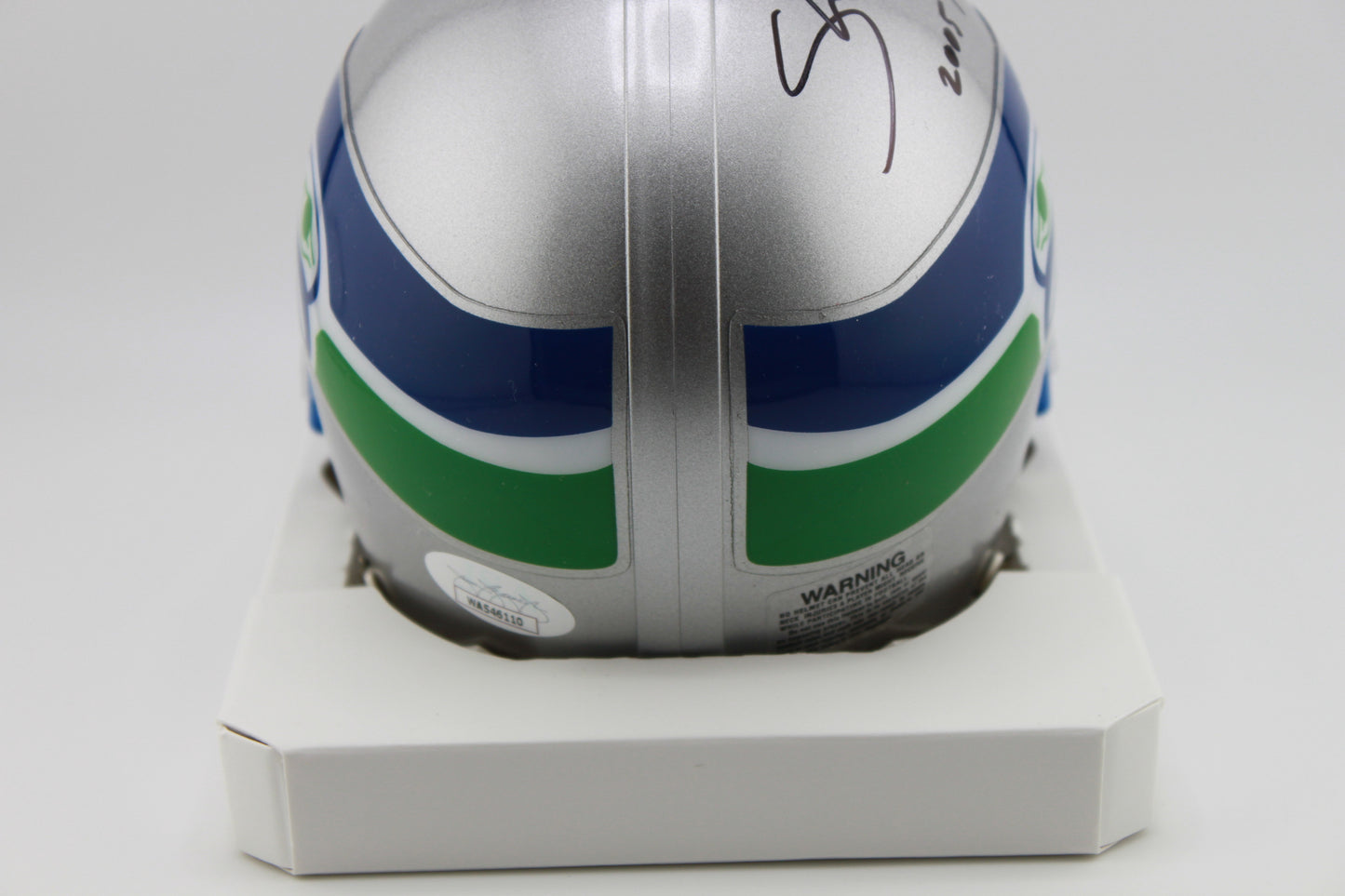 Shaun Alexander Seattle Seahawks Signed VSR4 Mini Helmet