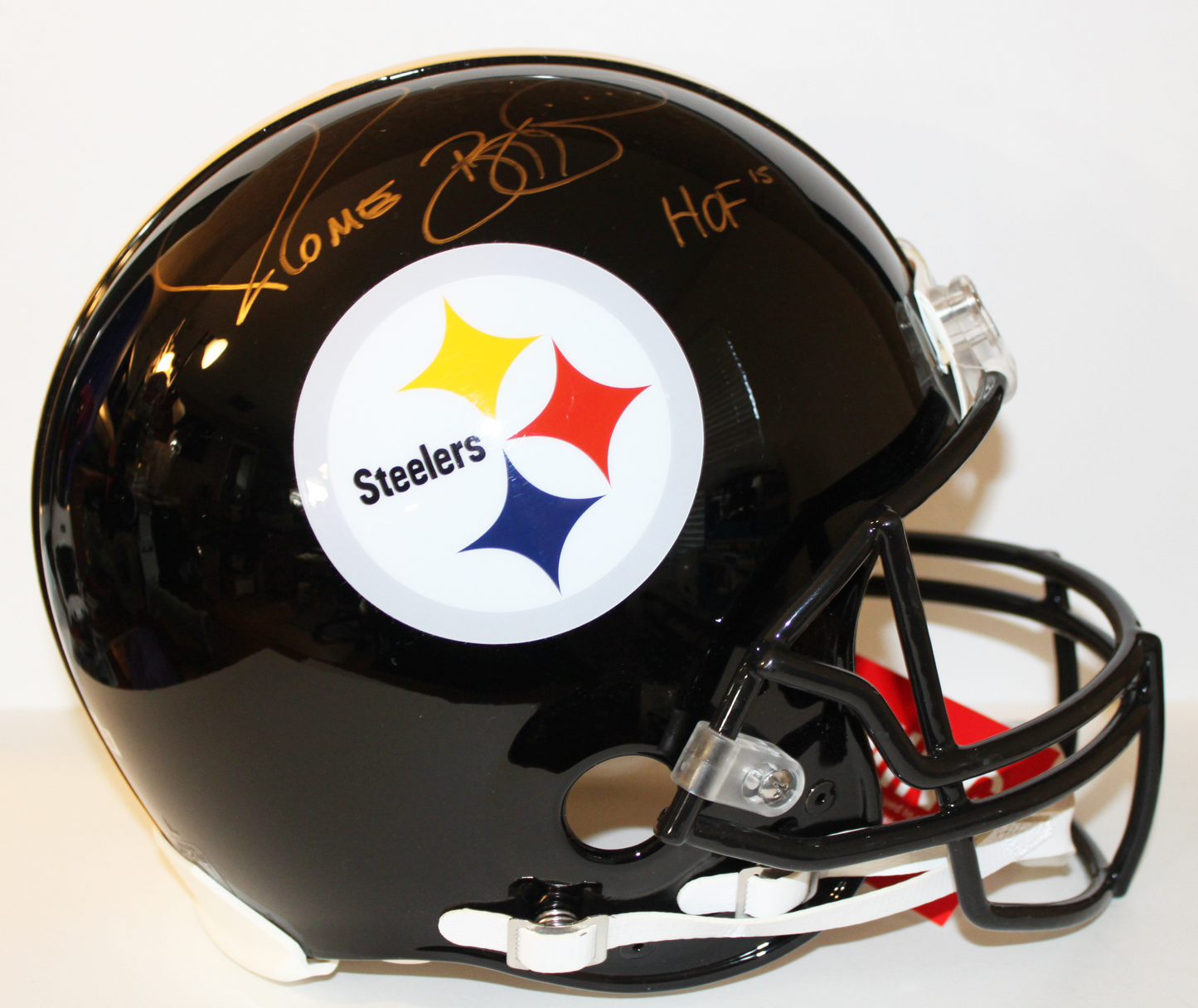 Jerome Bettis Pittsburgh Steelers Signed Authentic Full Size Proline Helmet with HOF Inscription