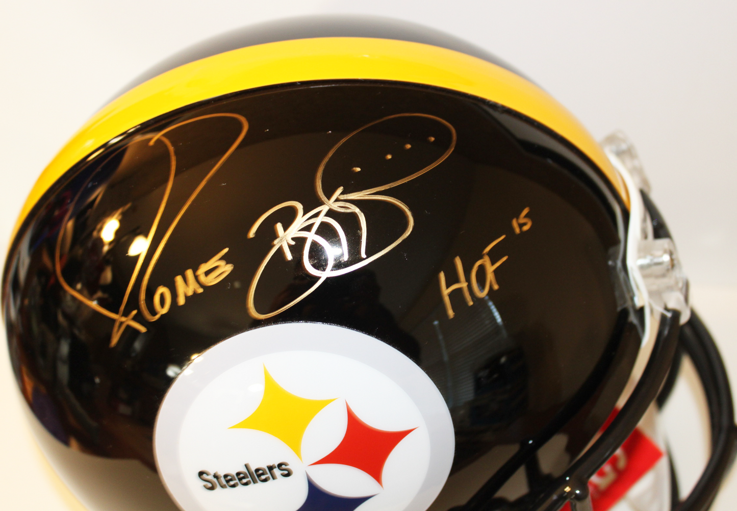 Jerome Bettis Pittsburgh Steelers Signed Authentic Full Size Proline Helmet with HOF Inscription