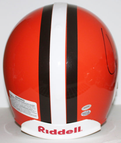 Jim Brown Cleveland Browns Signed Riddell Authentic Proline Helmet with Inscription