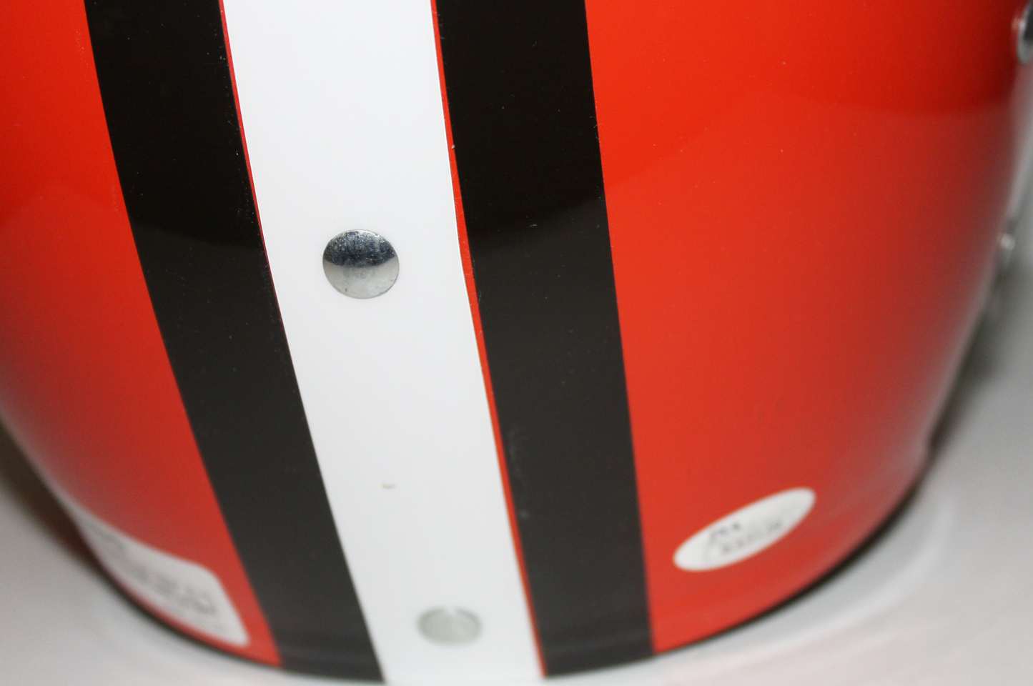 Jim Brown Cleveland Browns Signed "TK" 2-Bar Helmet with Inscription