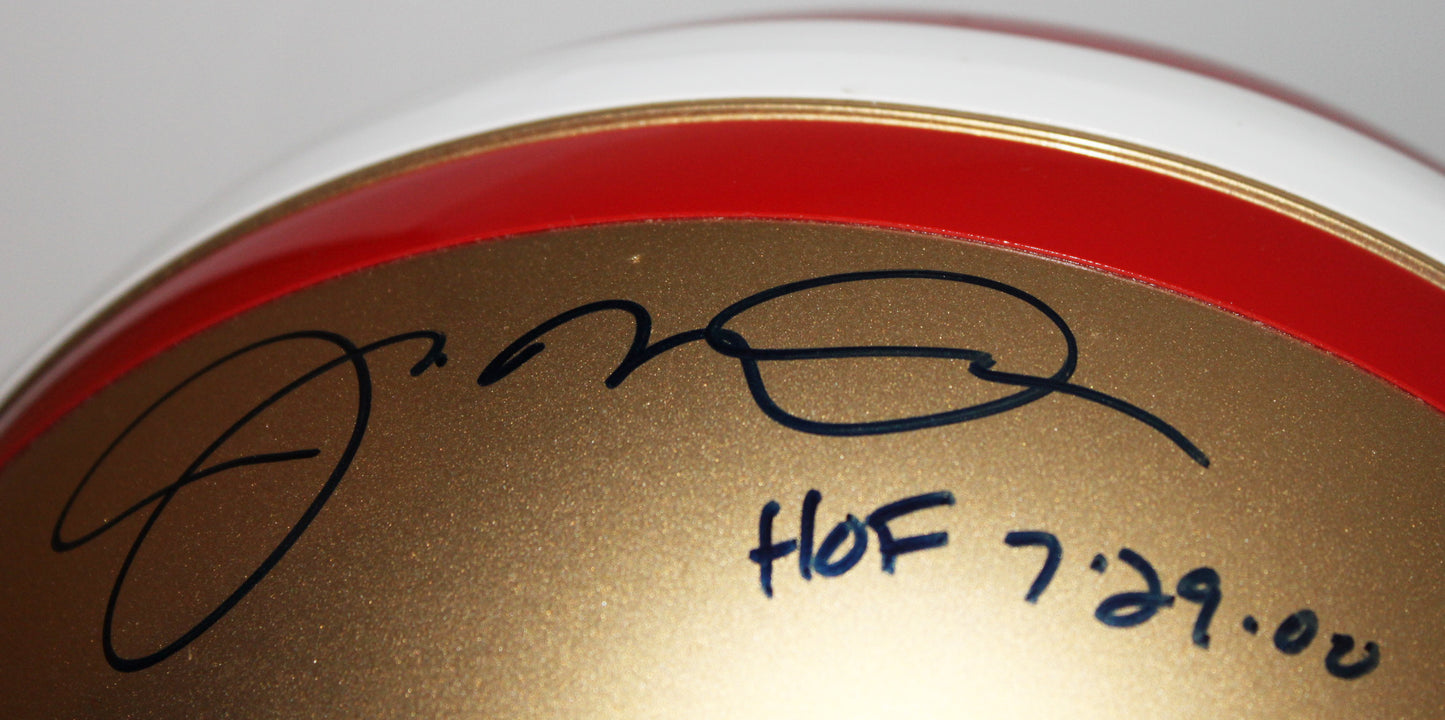 Joe Montana San Francisco 49ers Signed Authentic Full Size Proline Helmet with HOF Inscription LE