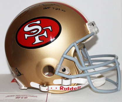 Joe Montana San Francisco 49ers Signed Authentic Full Size Proline Helmet with HOF Inscription LE