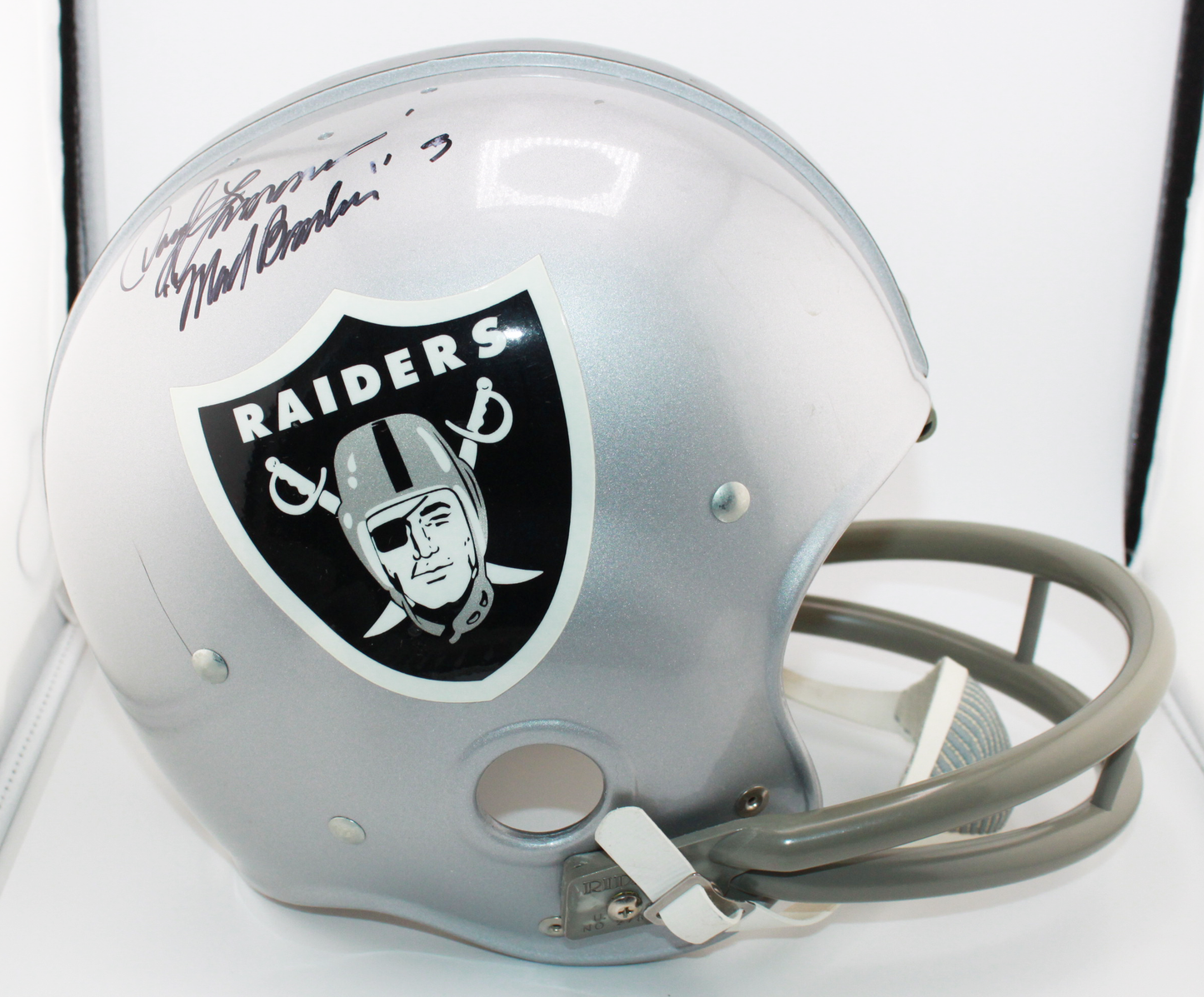 Daryl Lamonica Oakland Raiders Signed TK Suspension Full-Sized Helmet with Inscription - TriStar