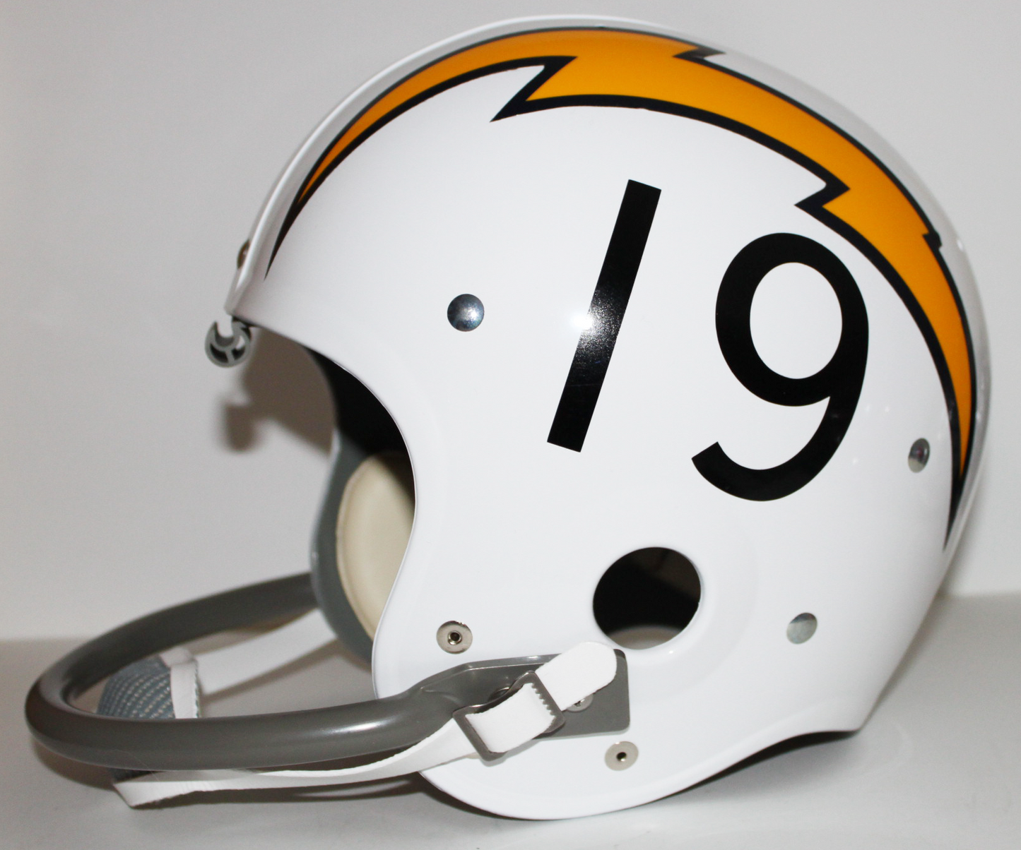 Lance Alworth Signed Throwback Suspension "TK" Helmet with 3 Inscriptions