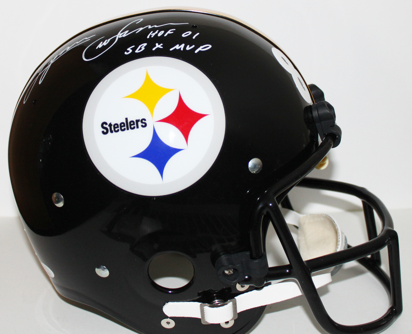 Lynn Swann Pittsburgh Steelers Signed "TK" Suspension Helmet with Inscriptions - JSA