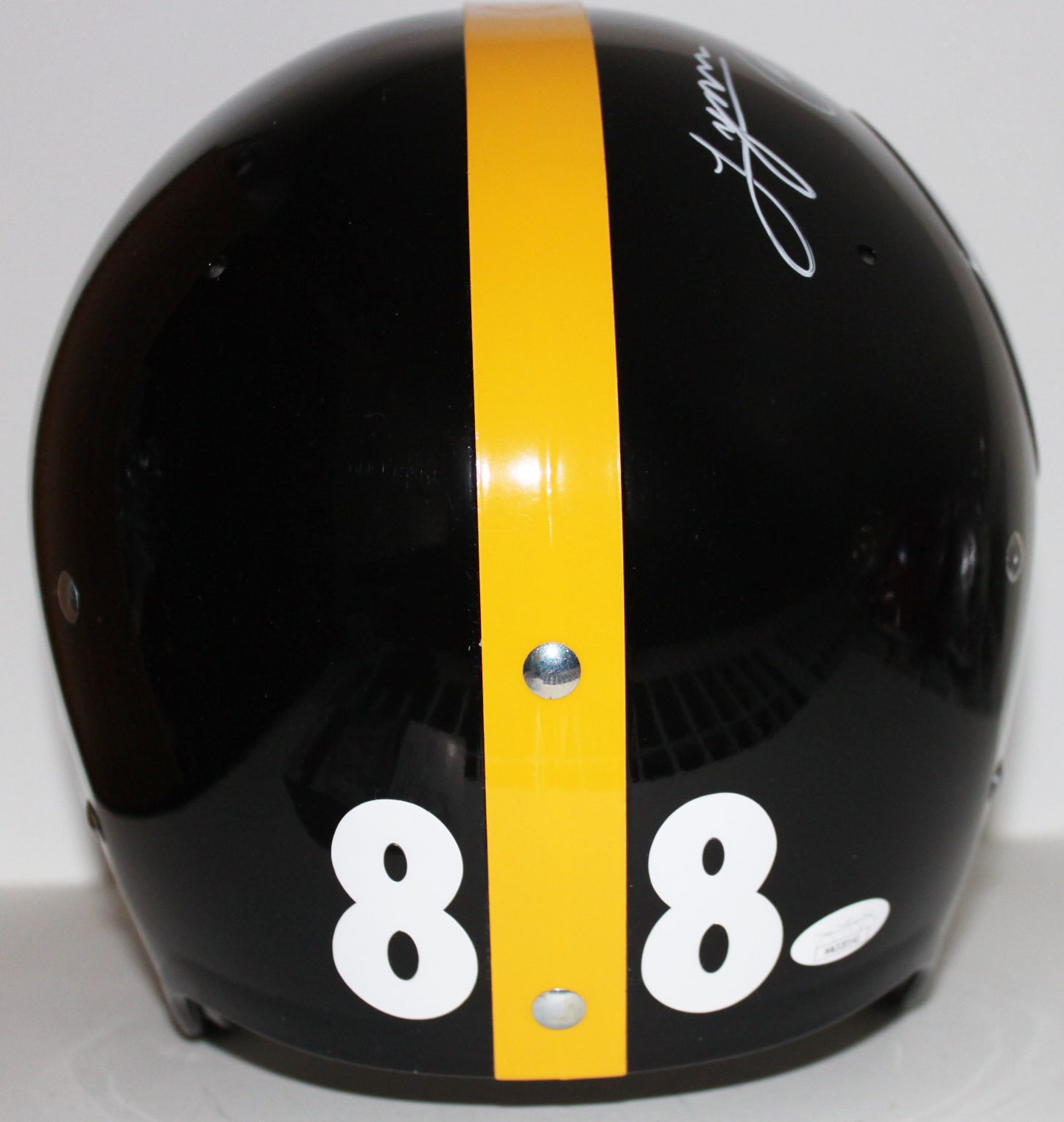 Lynn Swann Pittsburgh Steelers Signed "TK" Suspension Helmet with Inscriptions - JSA