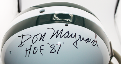 Don Maynard New York Jets Signed TK Suspension Full-Sized Helmet with and Inscription - TriStar