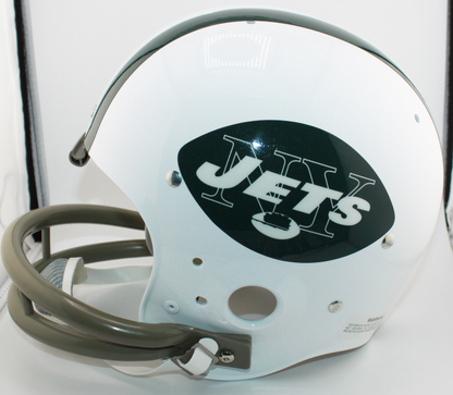 Don Maynard New York Jets Signed TK Suspension Full-Sized Helmet with and Inscription - TriStar