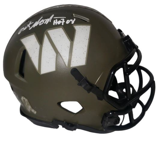 Art Monk Signed Washington Commanders STS Mini Helmet