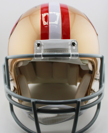 Joe Montana San Francisco 49ers Signed Authentic Proline Full Size Helmet with Inscription - Fanatics