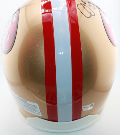 Joe Montana San Francisco 49ers Signed Authentic Proline Full Size Helmet with Inscription - Fanatics