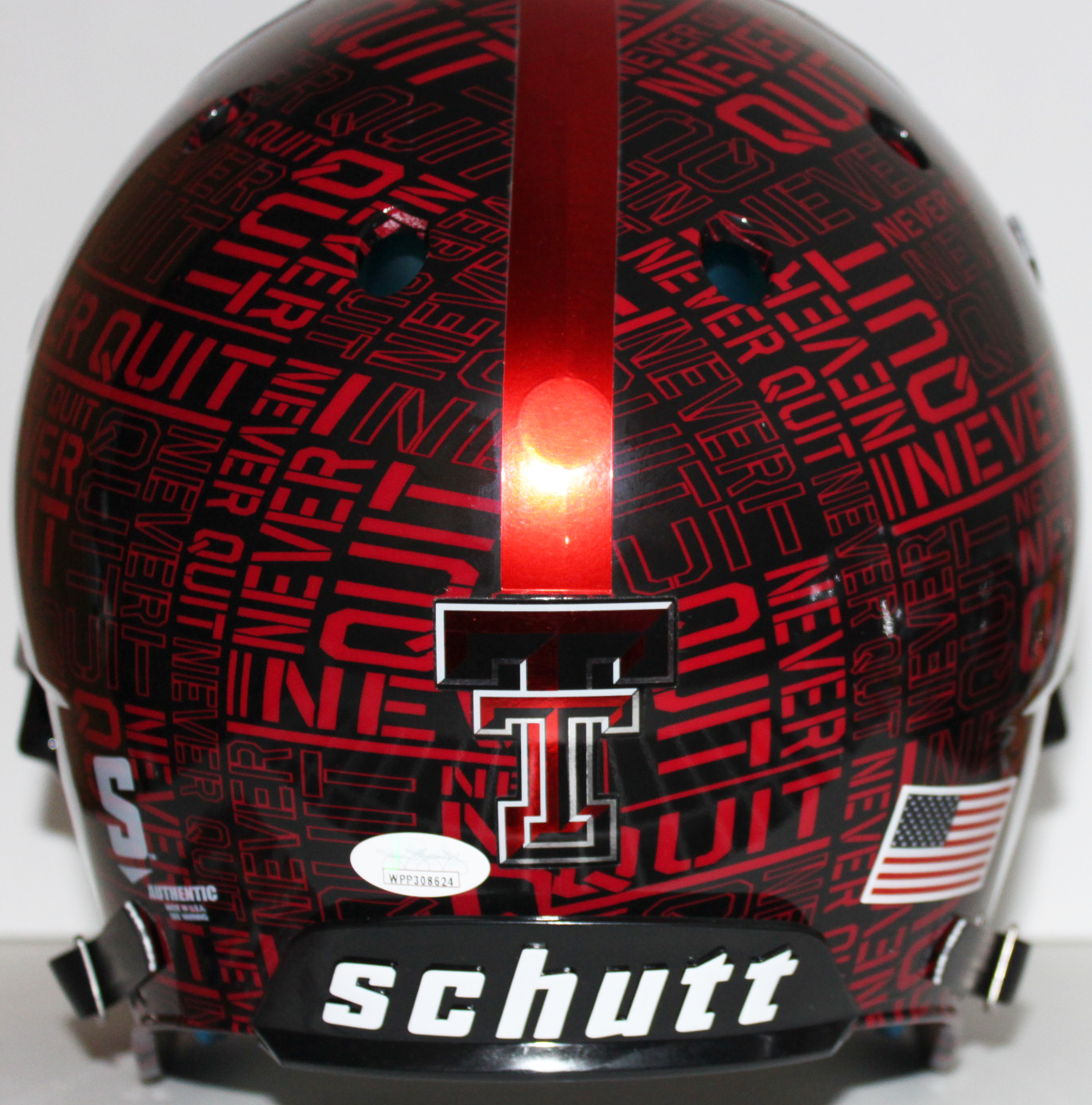 Patrick Mahomes Texas Tech Red Raiders Signed Authentic Schutt Full Size Helmet