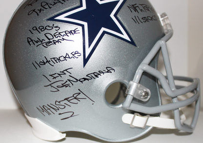 Randy White Dallas Cowboys Signed Full Size Riddell Replica with 11 Inscriptions - JSA