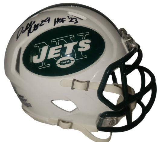 Darrelle Revis Signed New York Jets Speed Mini Helmet