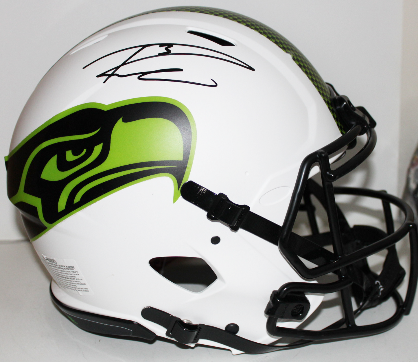 Russell Wilson Seattle Seahawks Signed Full Size Authentic Lunar Eclipse Helmet - Beckett