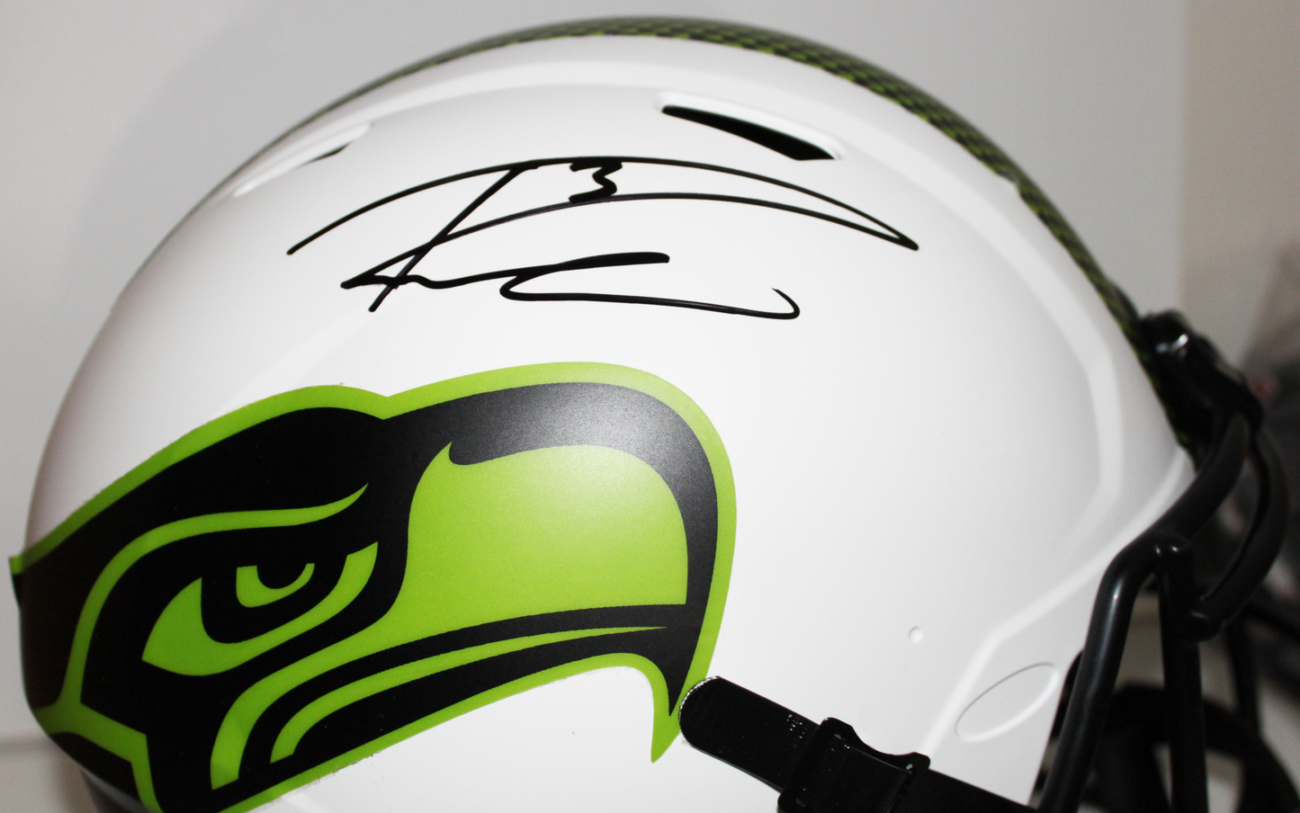 Russell Wilson Seattle Seahawks Signed Full Size Authentic Lunar Eclipse Helmet - Beckett
