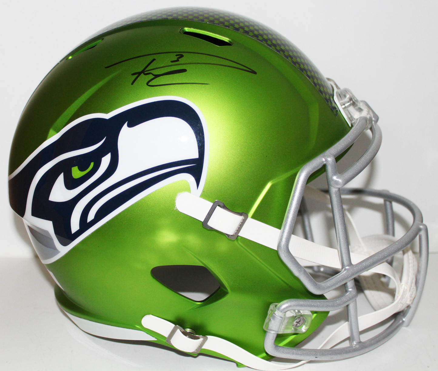 Russell Wilson Seattle Seahawks Signed Blaze Full Size Speed Helmet