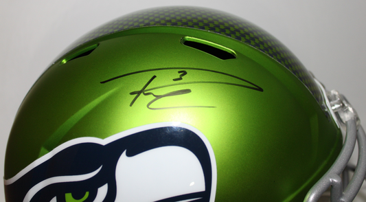 Russell Wilson Seattle Seahawks Signed Blaze Full Size Speed Helmet