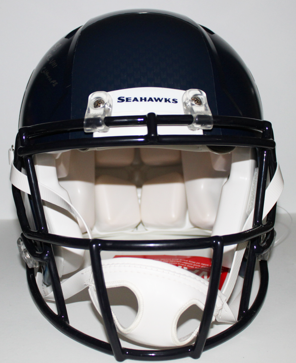 Russell Wilson Seattle Seahawks Signed Authentic Full Size Speed Helmet with Inscription