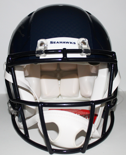Russell Wilson Seattle Seahawks Signed Authentic Full Size Speed Helmet with Inscription