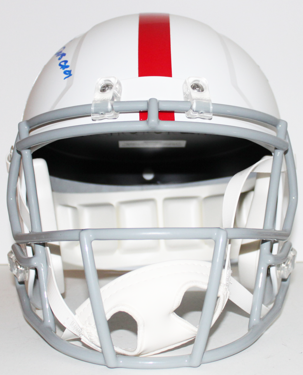 Saquon Barkley New York Giants Signed Full Size Replica Flat White Helmet with 2018 OROY Inscription