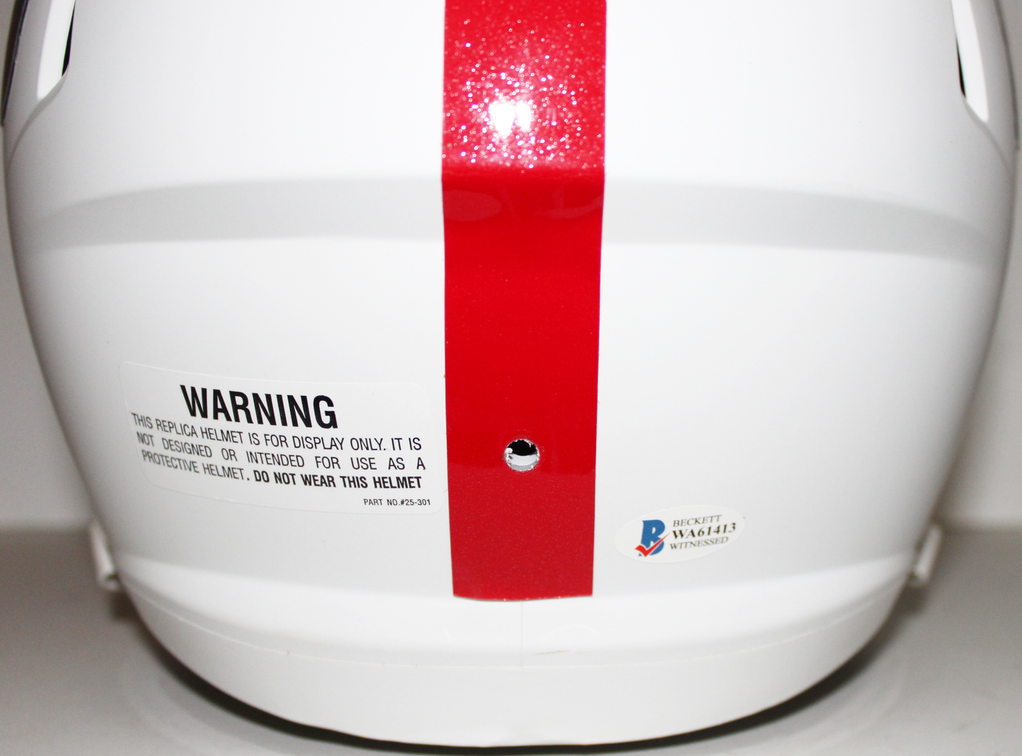 Saquon Barkley New York Giants Signed Full Size Replica Flat White Helmet with 2018 OROY Inscription