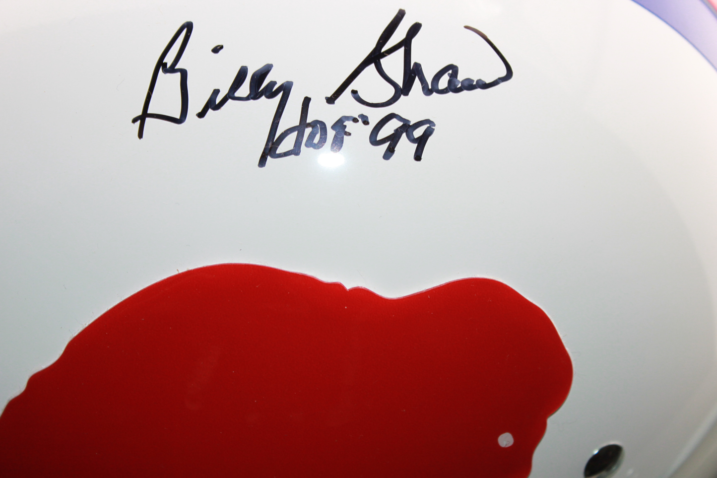 Billy Shaw Buffalo Bills Signed TK Suspension Full-Sized Helmet with Custom Mask and Inscription - TriStar