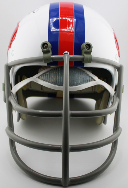 Billy Shaw Buffalo Bills Signed TK Suspension Full-Sized Helmet with Custom Mask and Inscription - TriStar