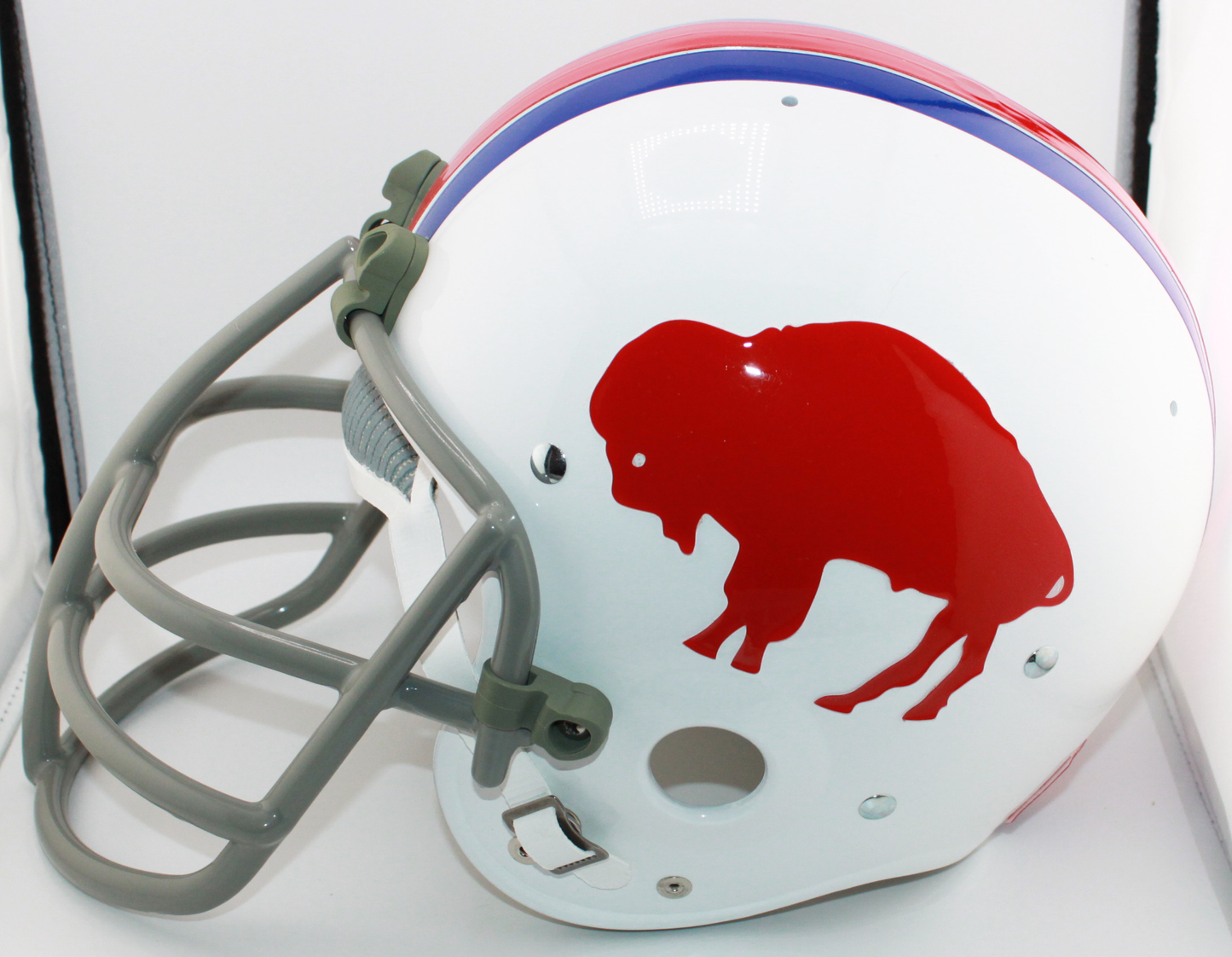 Billy Shaw Buffalo Bills Signed TK Suspension Full-Sized Helmet with Custom Mask and Inscription - TriStar