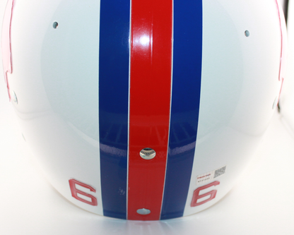 Billy Shaw Buffalo Bills Signed TK Suspension Full-Sized Helmet with Custom Mask and Inscription - TriStar