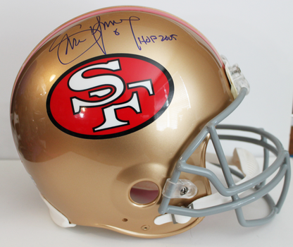 Steve Young San Francisco 49ers Signed Authentic Full Size Proline Helmet with HOF Inscription