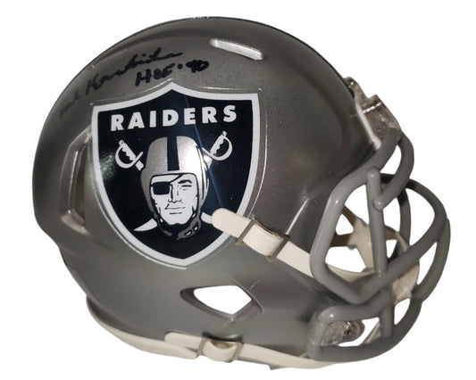 Ted Hendricks Signed Las Vegas Raiders Flash Mini Helmet