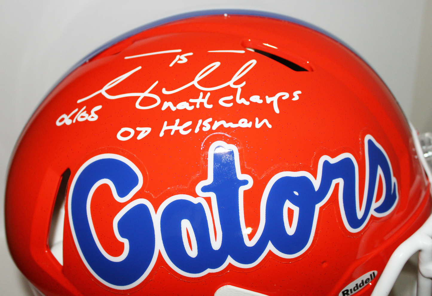 Tim Tebow Florida Gators Signed Riddell Full Size Authentic Helmet with Inscriptions - JSA
