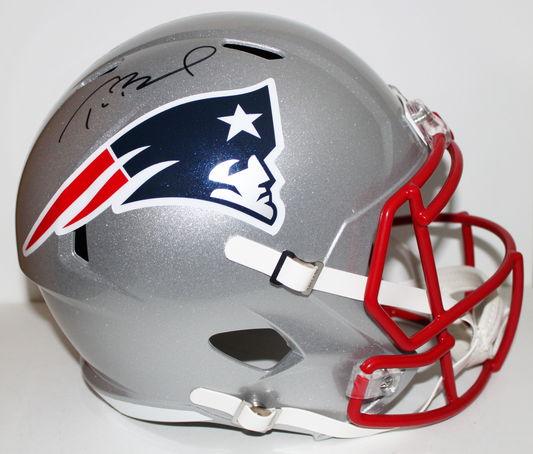 Tom Brady New England Patriots Signed Full Size Replica Speed Helmet