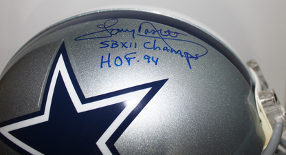Tony Dorsett Dallas Cowboys Signed Proline Helmet with Inscriptions - JSA