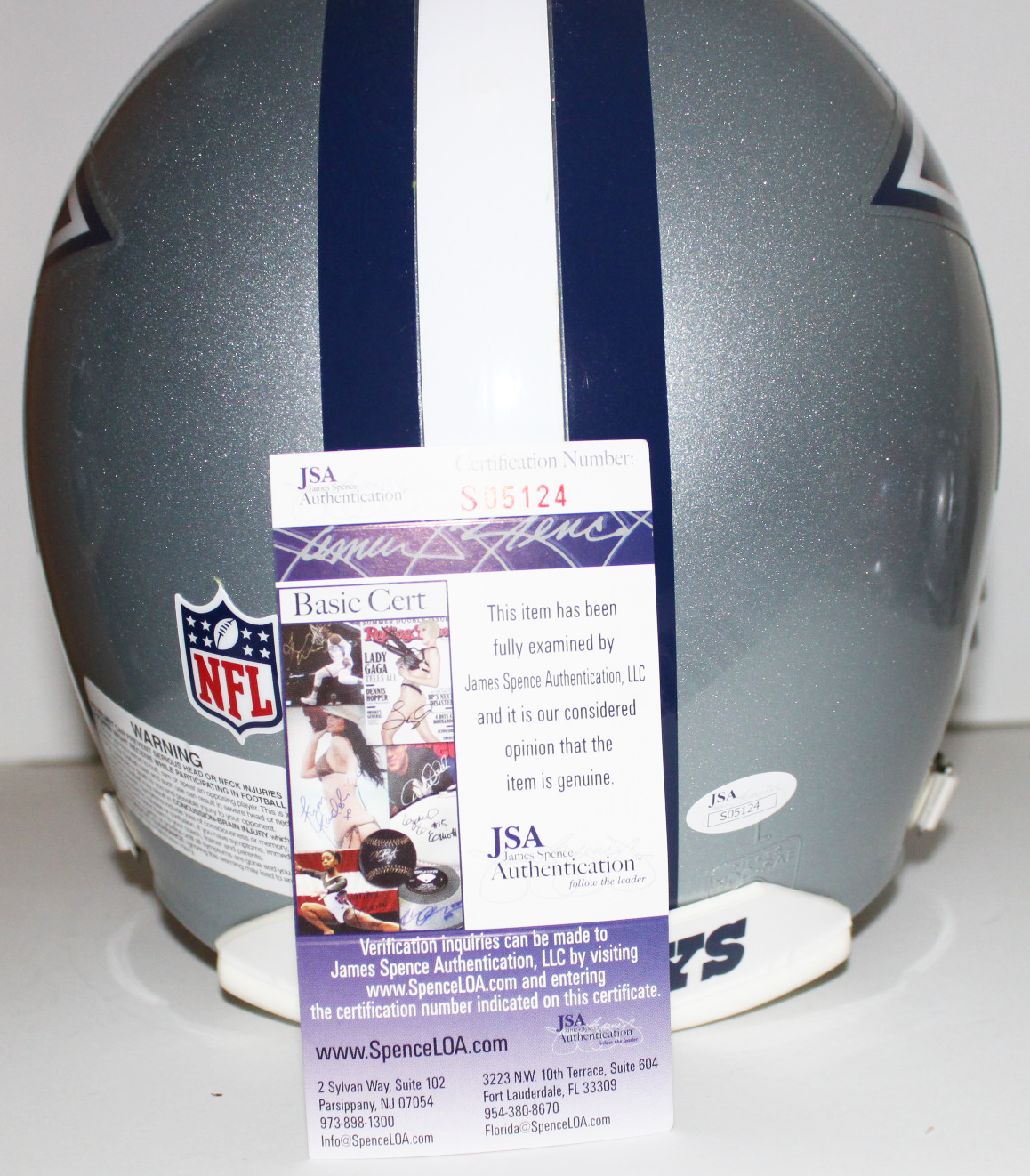 Tony Dorsett Dallas Cowboys Signed Proline Helmet with Inscriptions - JSA