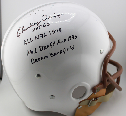 Charley Trippi Chicago Cardinals Signed RK Suspension Full-Sized Helmet with Inscription - JSA