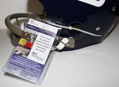 YA Tittle New York Giants Signed "RK" 2-Bar Helmet with Inscription