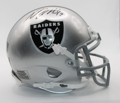 Davante Adams Las Vegas Raiders Custom Signed Mini Helmet