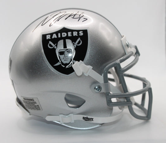 Davante Adams Las Vegas Raiders Custom Signed Mini Helmet