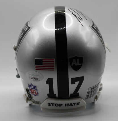 Davante Adams Las Vegas Raiders Custom Signed Mini Helmet