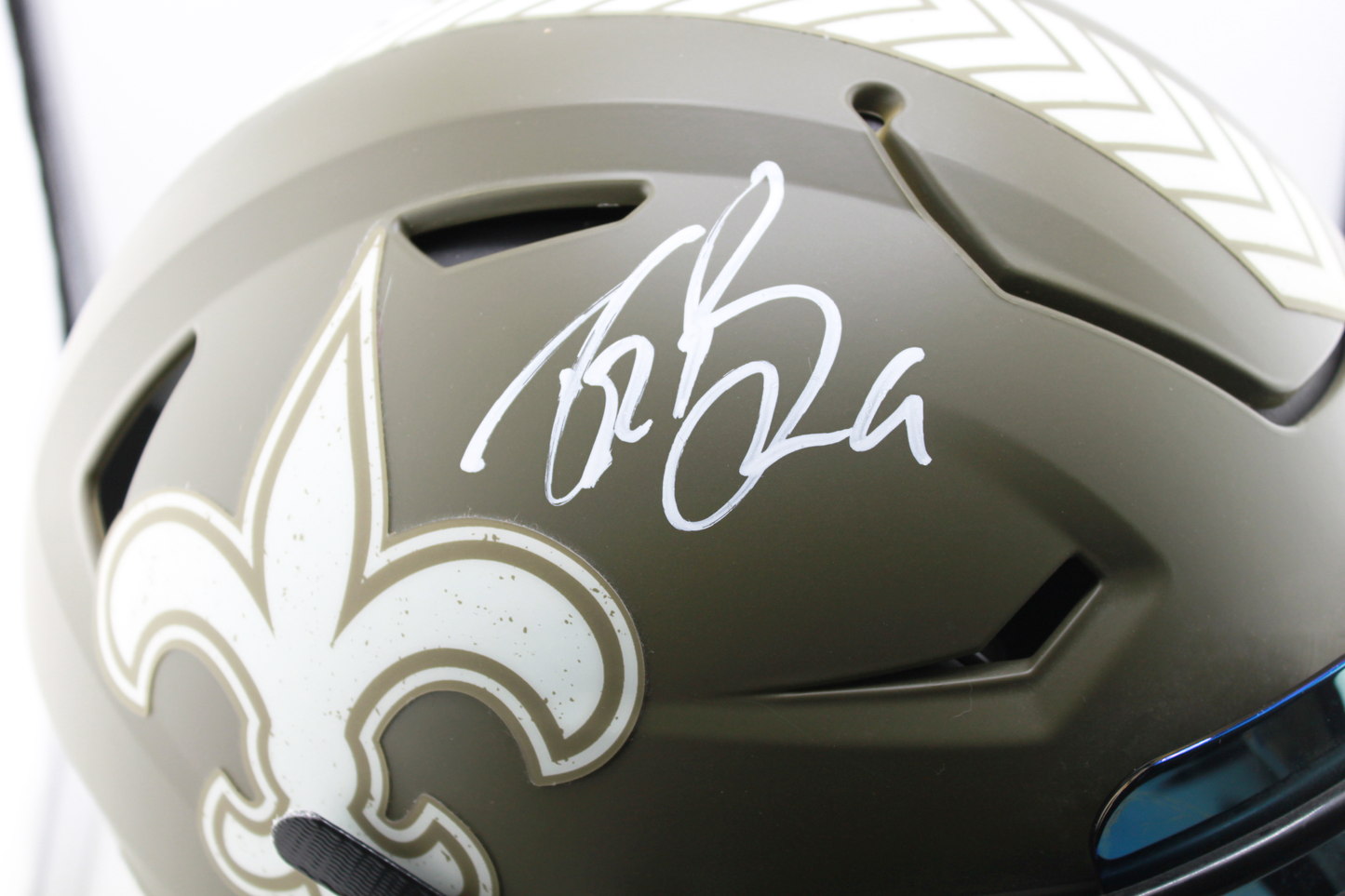 Drew Brees New Orleans Signed Authentic Full Size  Saints Salute to Service 1.0 Speed Flex - Beckett