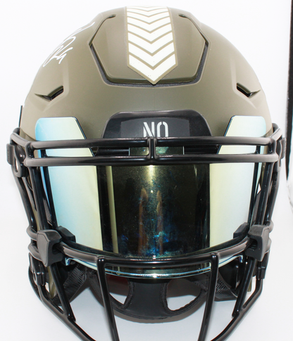 Drew Brees New Orleans Signed Authentic Full Size  Saints Salute to Service 1.0 Speed Flex - Beckett