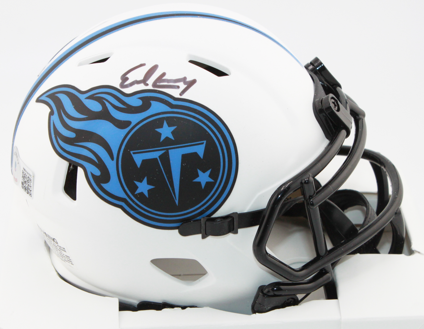 Earl Campbell Tennessee Titans Signed Lunar Mini Helmet