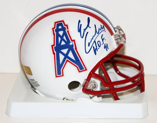 Earl Campbell Signed Oilers VSR4 Mini Helmet