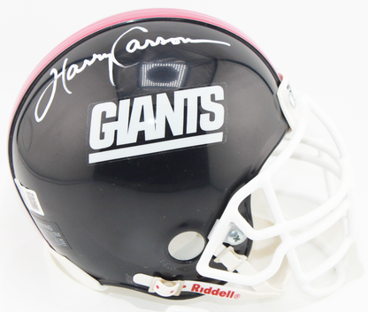 Harry Carson New York Giants Signed VSR4 Mini Helmet - Beckett