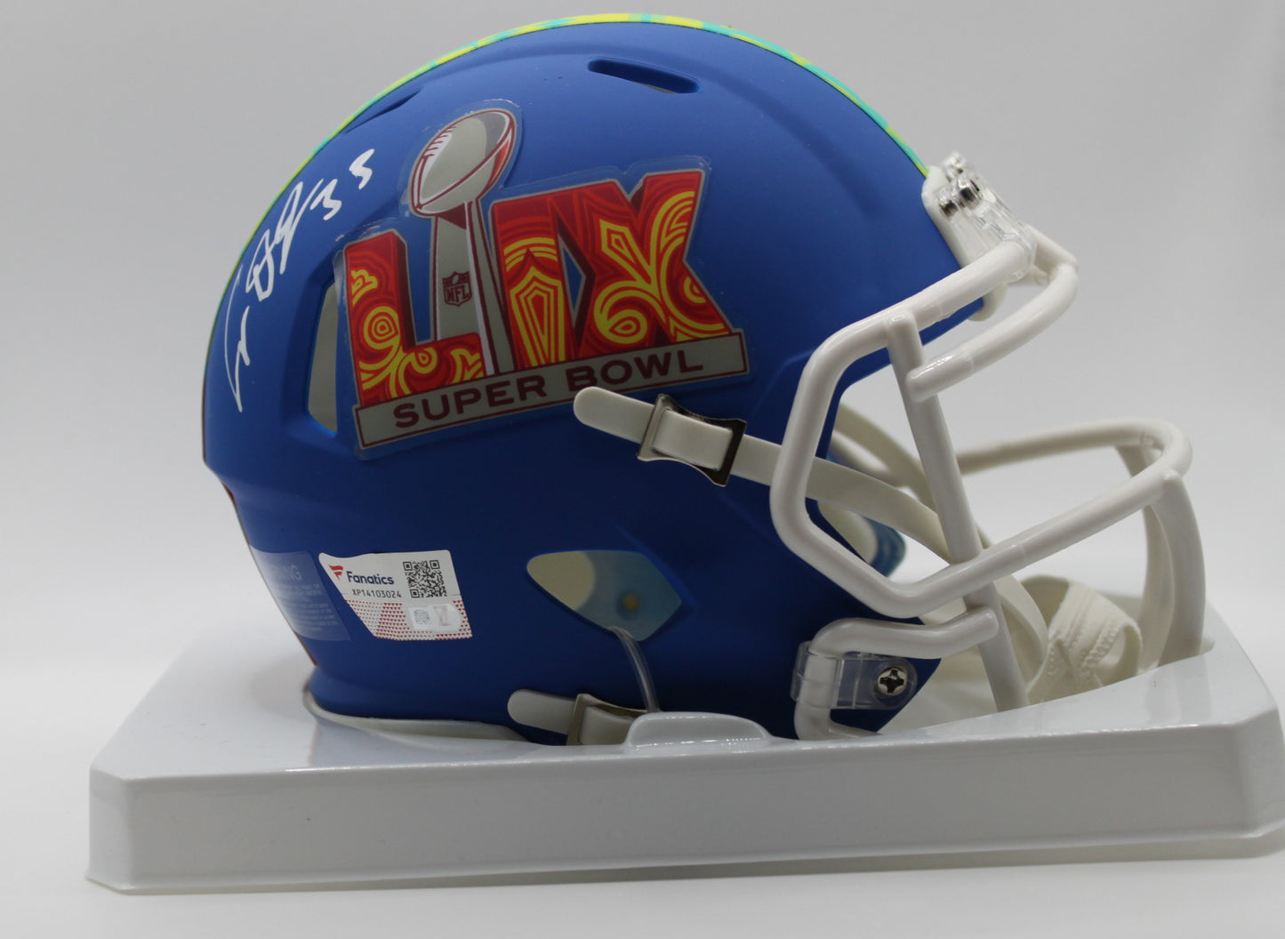 Cooper DeJean Philadelphia Eagles Superbowl LIX Signed Mini Helmet