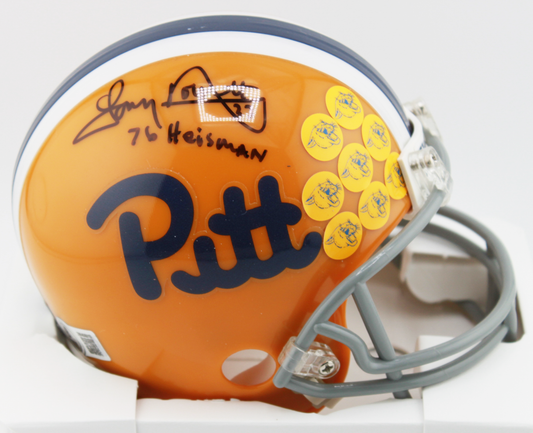 Tony Dorsett Pitt Panthers Signed "Custom" VSR4 Mini Helmet w/ Inscription